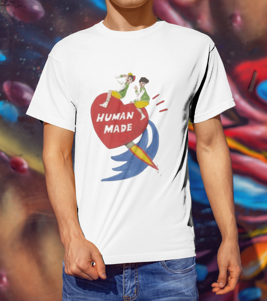 Human Made Heart Rocket Design Keiko Sootome T-Shirt
