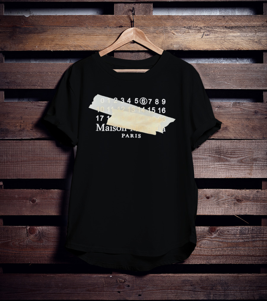 Maison Margiela Paris Numbered Sequence Tape T-Shirt