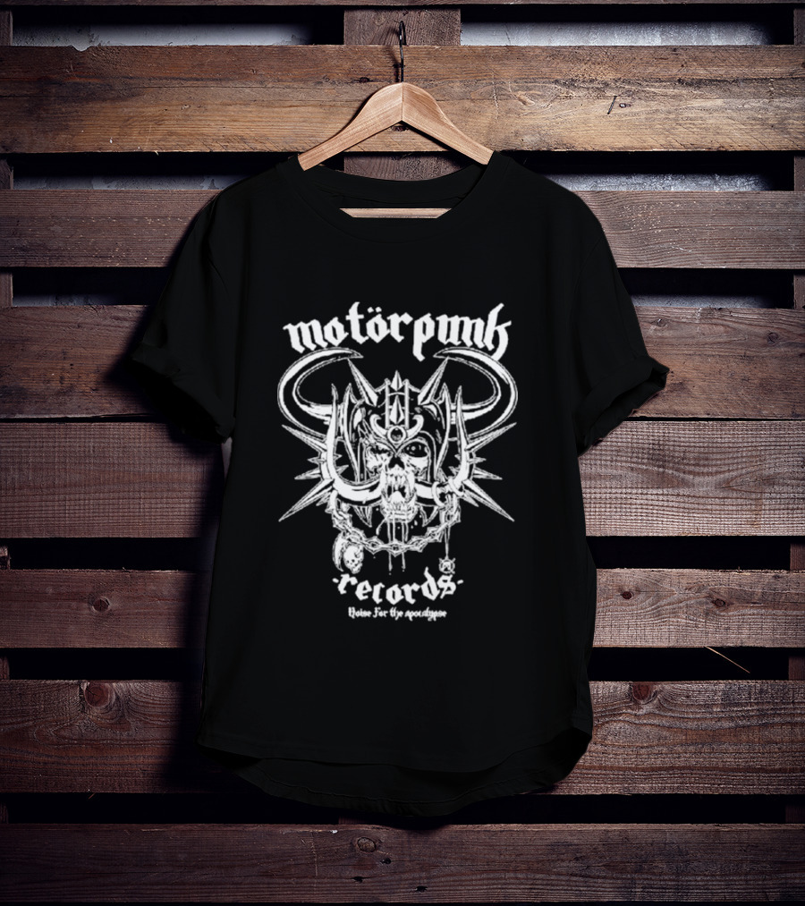 Motorpunk Records Skull Noise For The Apocalypse T-Shirt