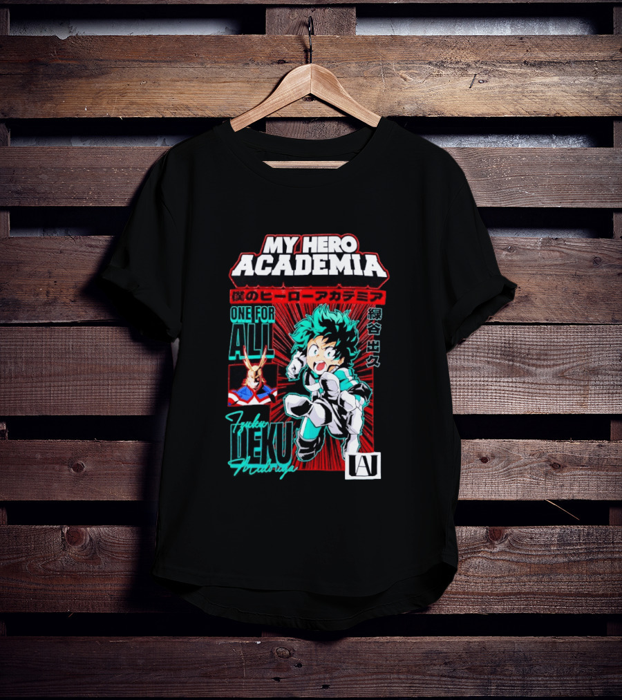 My Hero Academia Boku No Hero Deku One For All Manga T-Shirt
