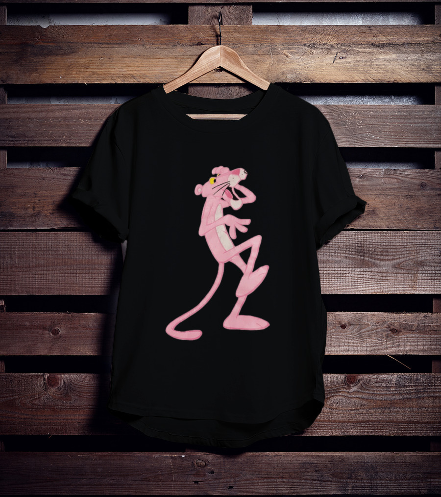 Pink Panther Cartoon Character Classic Pose T-Shirt