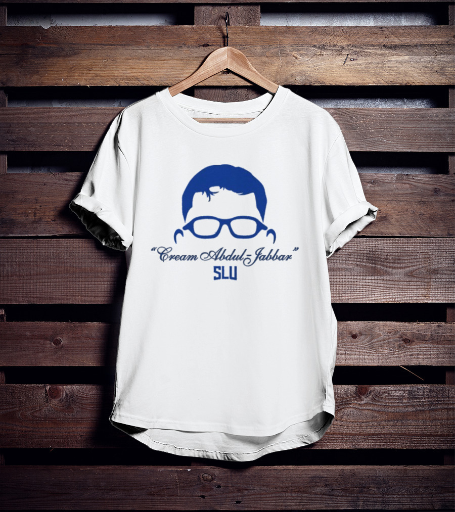 Cream Abdul Jabbar SLU Saint Louis Billikens Robbie Avila T-Shirt