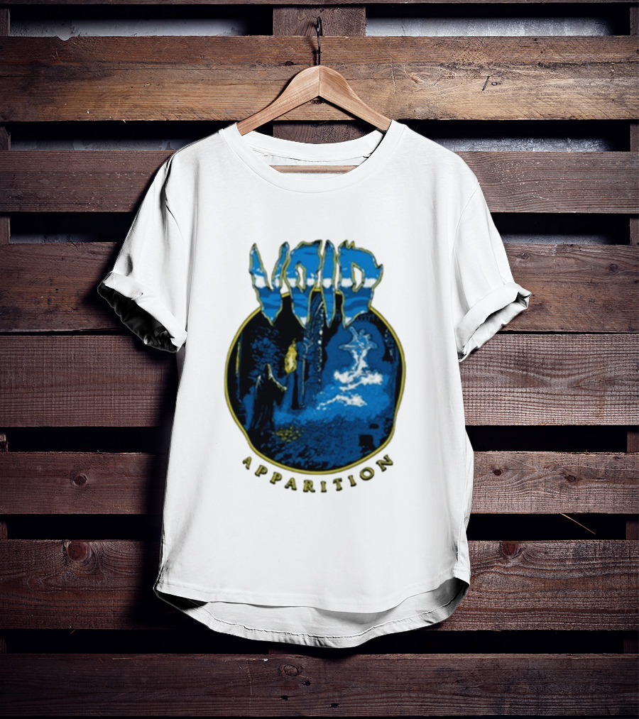 Void Apparition Blue Ghostly Scene T-Shirt