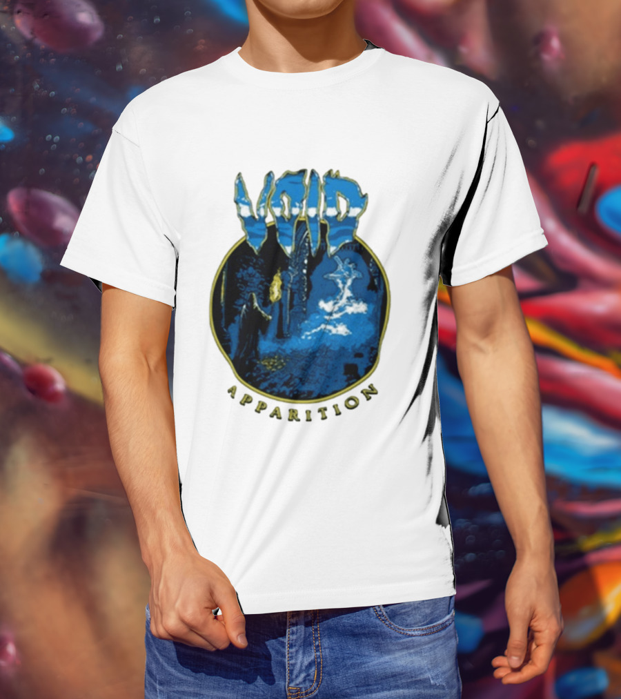 Void Apparition Blue Ghostly Scene T-Shirt