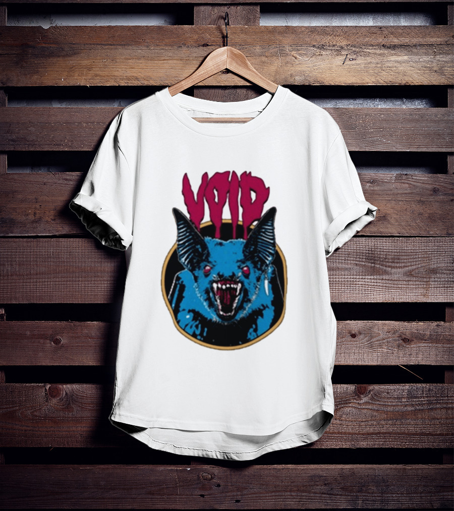 VOiD Screaming Blue Bat With Red Eyes T-Shirt