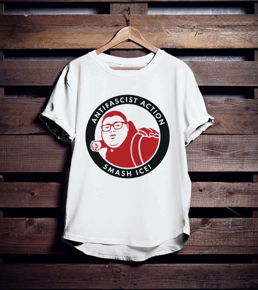 Antifascist Action Smash ICE Smash Nazi T-Shirt