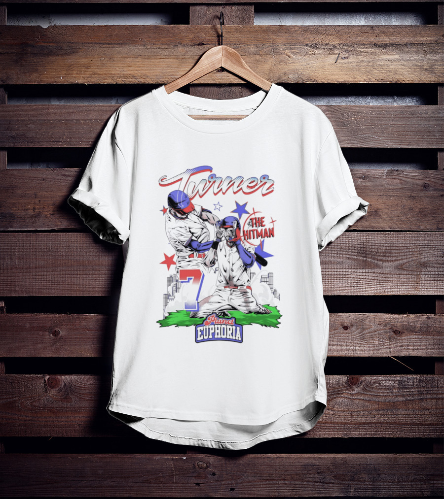 Turner The Hitman Number 7 Phillies Euphoria T-Shirt