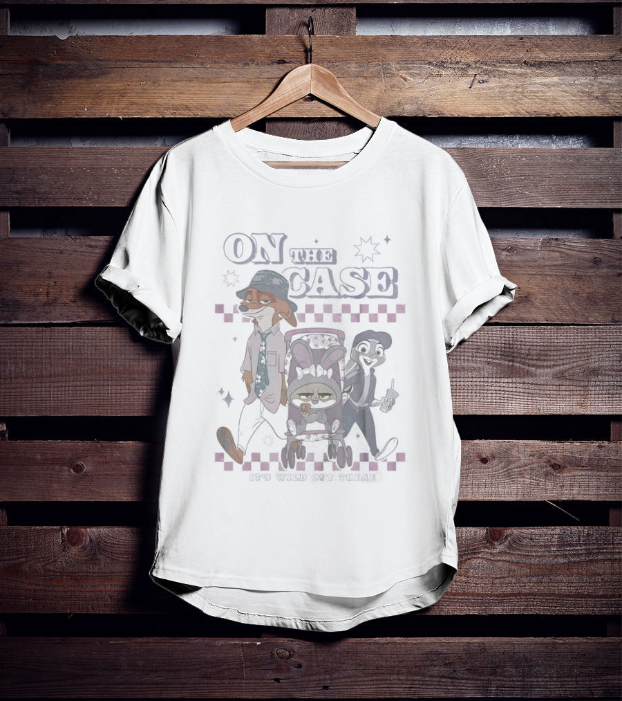 Zootopia On The Case It's Wild Out There Characters And Stars T-Shirt