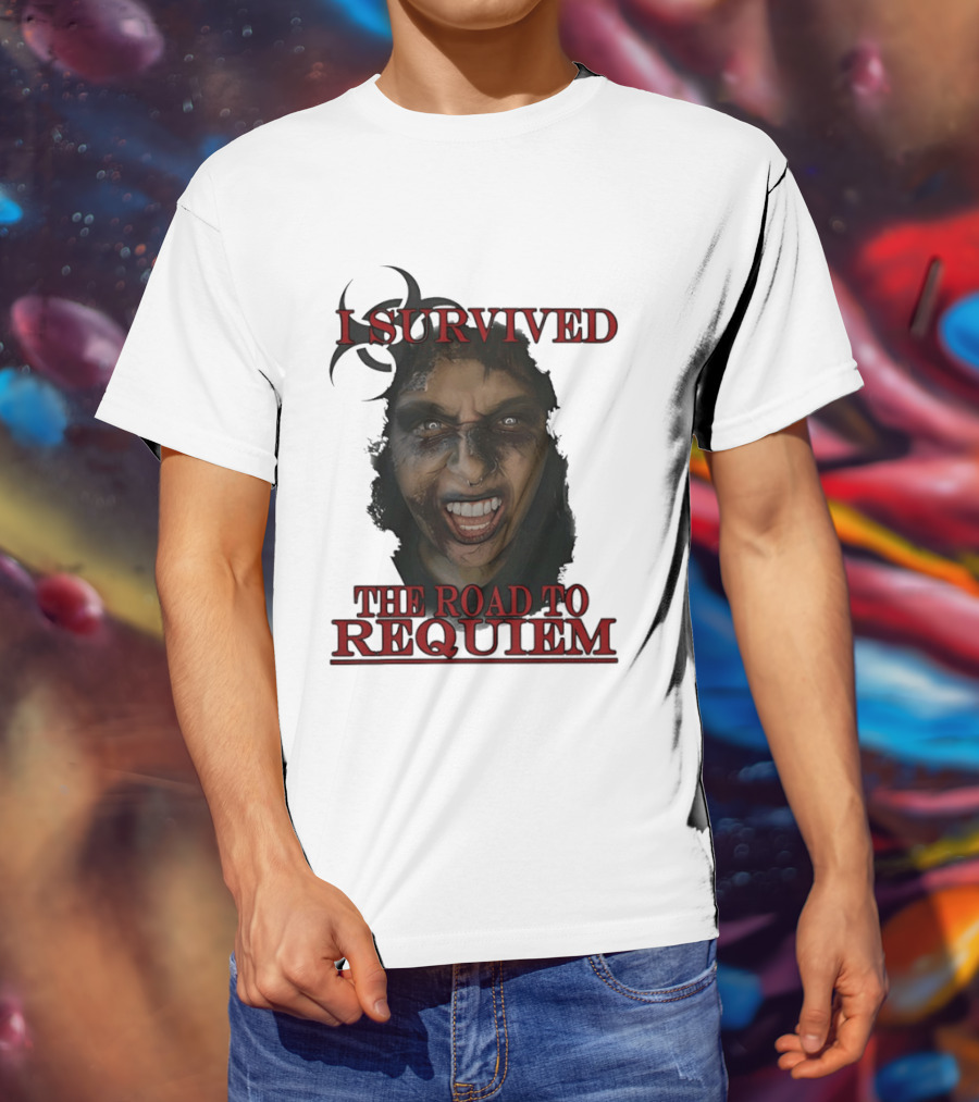 I Survived The Road To Requiem Intense Face Expression T-Shirt