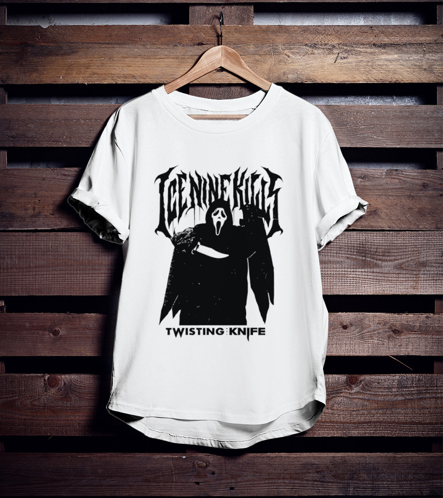 Ice Nine Kills Twisting The Knife Ghost Face Scream 7 Collaboration T-Shirt