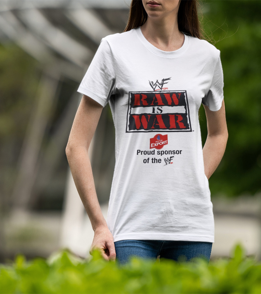 WWF Raw Is War Proud Sponsor With WWF T-Shirt