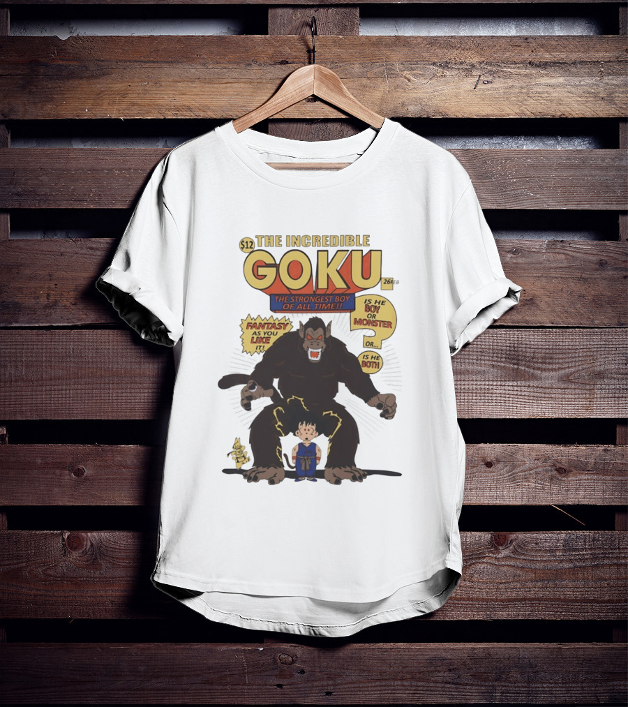 The Incredible Goku The Strongest Boy Fantasy As You Like It Monster Boy T-Shirt