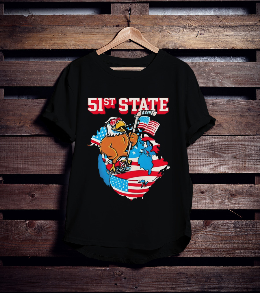 51st State American Eagle Pocket Flag T-Shirt