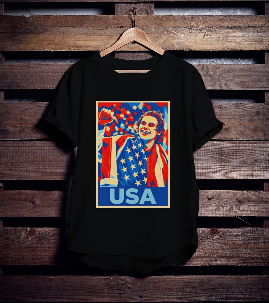 USA Hockey Celebration Jack Hughes Fan Hope Gift Idea T-Shirt