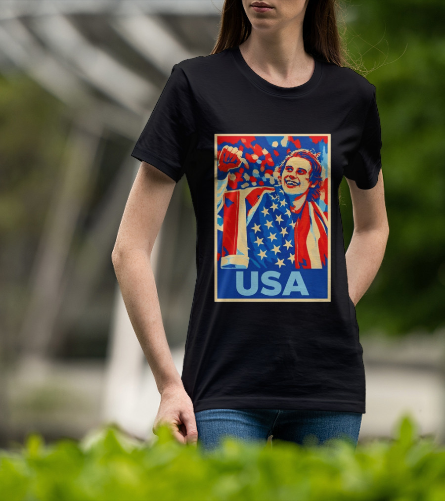 USA Hockey Celebration Jack Hughes Fan Hope Gift Idea T-Shirt