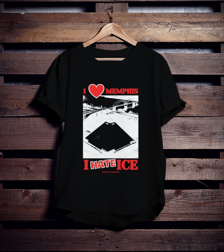 I Love Memphis I Hate Ice Slowdown Dry Goods Pyramid T-Shirt