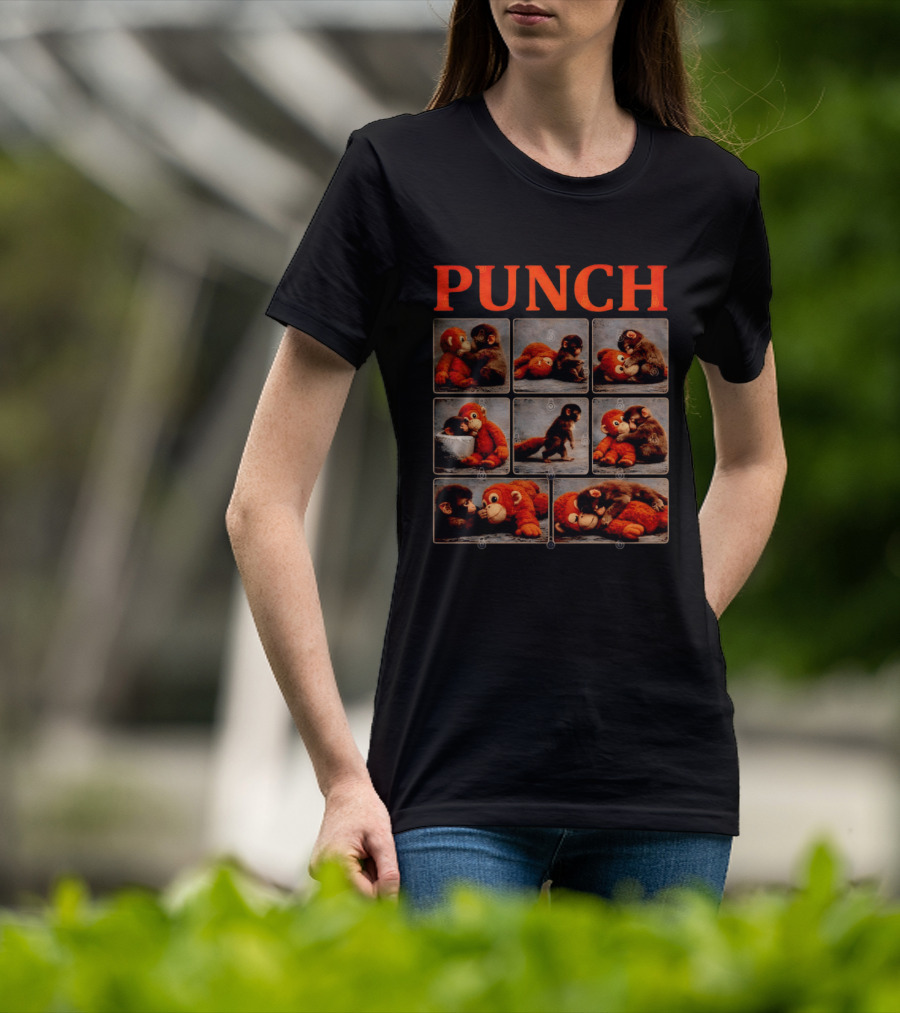 Punch Monkey Plush Compilation T-Shirt