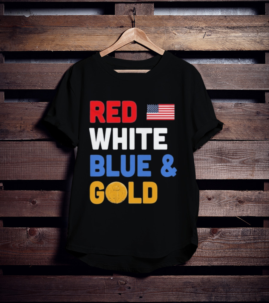 Red White Blue Gold Team USA Win Olympics Forever T-Shirt
