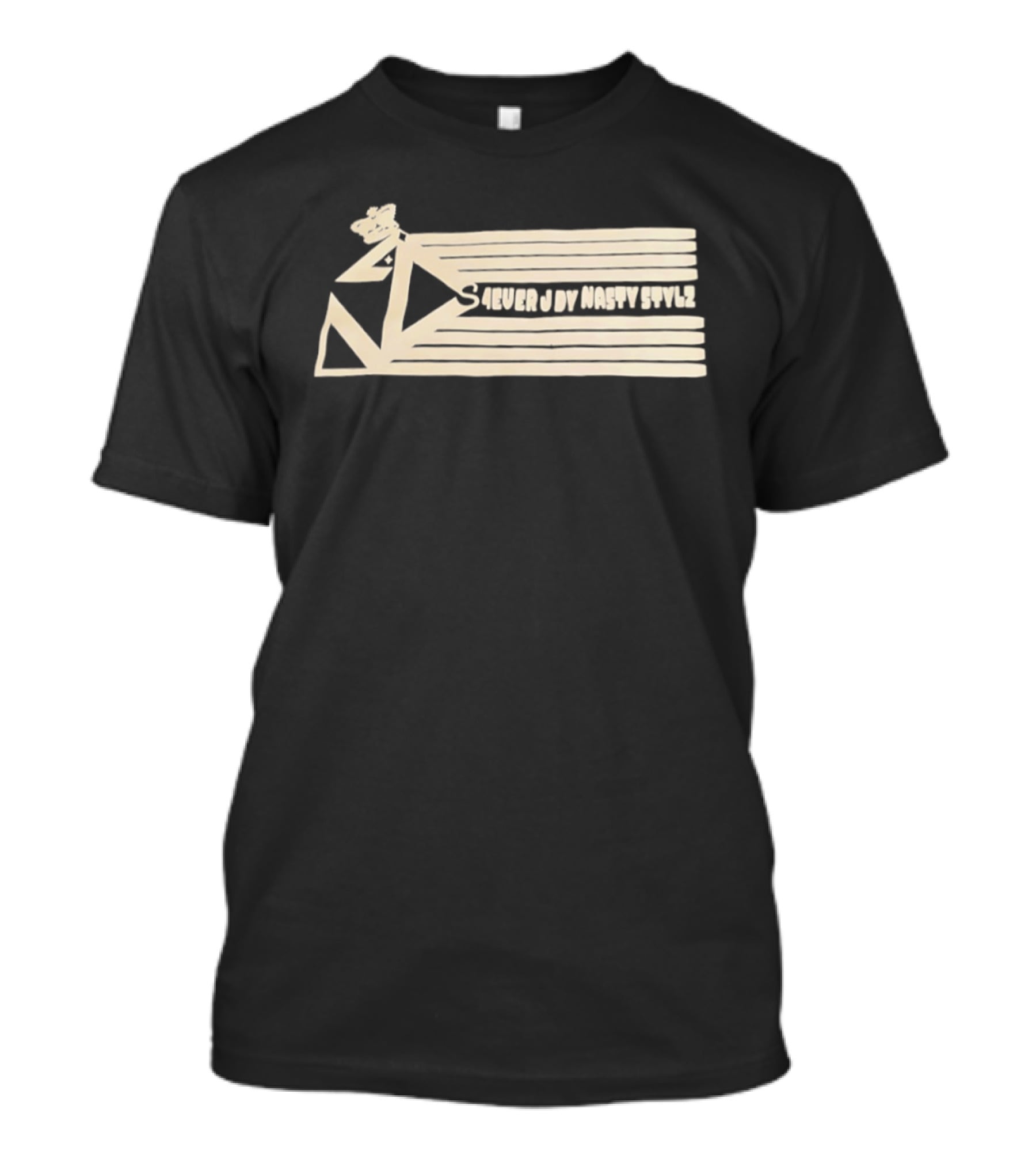 S4ever J Dy Nasty Stvl2 Triangle Zigzag Stripes T-Shirt