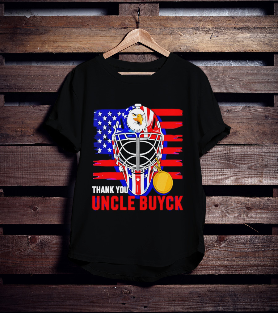 Thank You Uncle Buyck USA Hockey Eagle American Flag Olympic 2026 T-Shirt