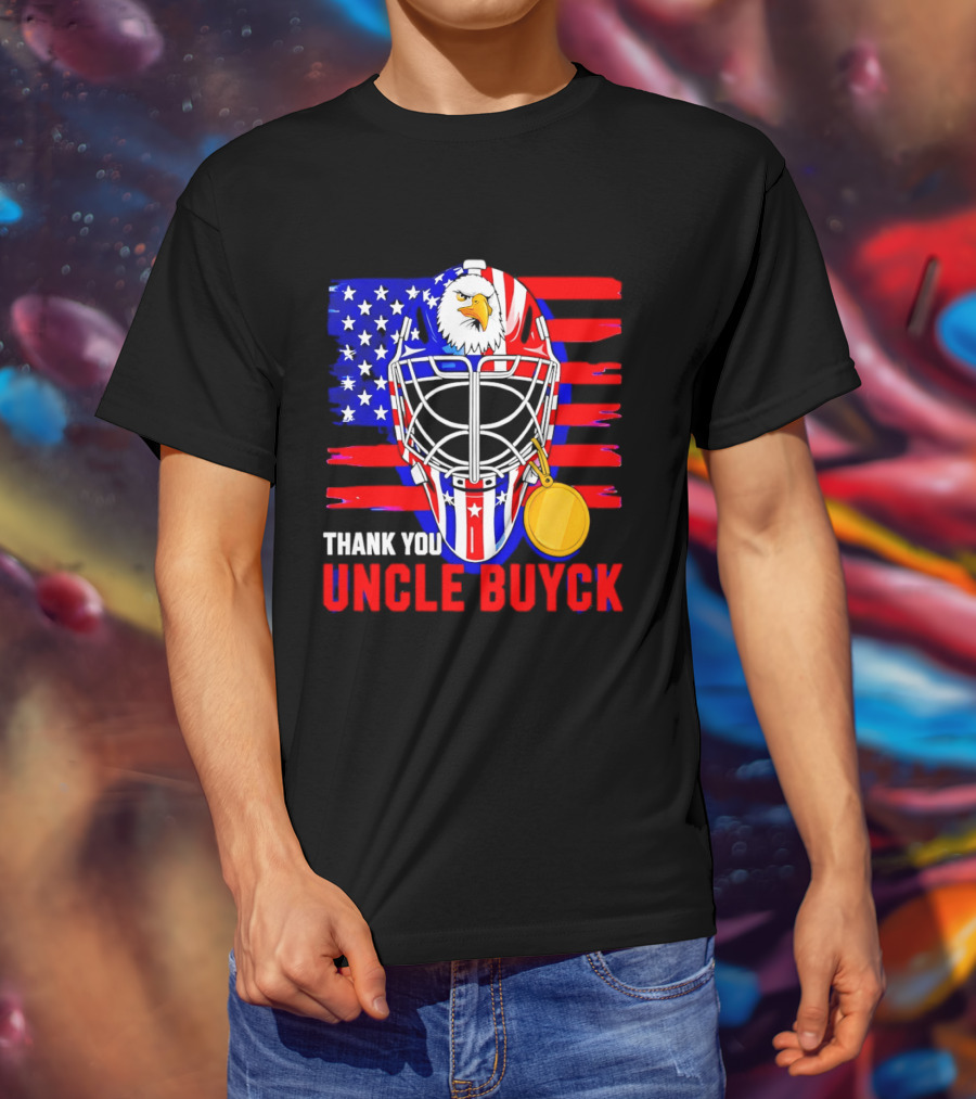 Thank You Uncle Buyck USA Hockey Eagle American Flag Olympic 2026 T-Shirt