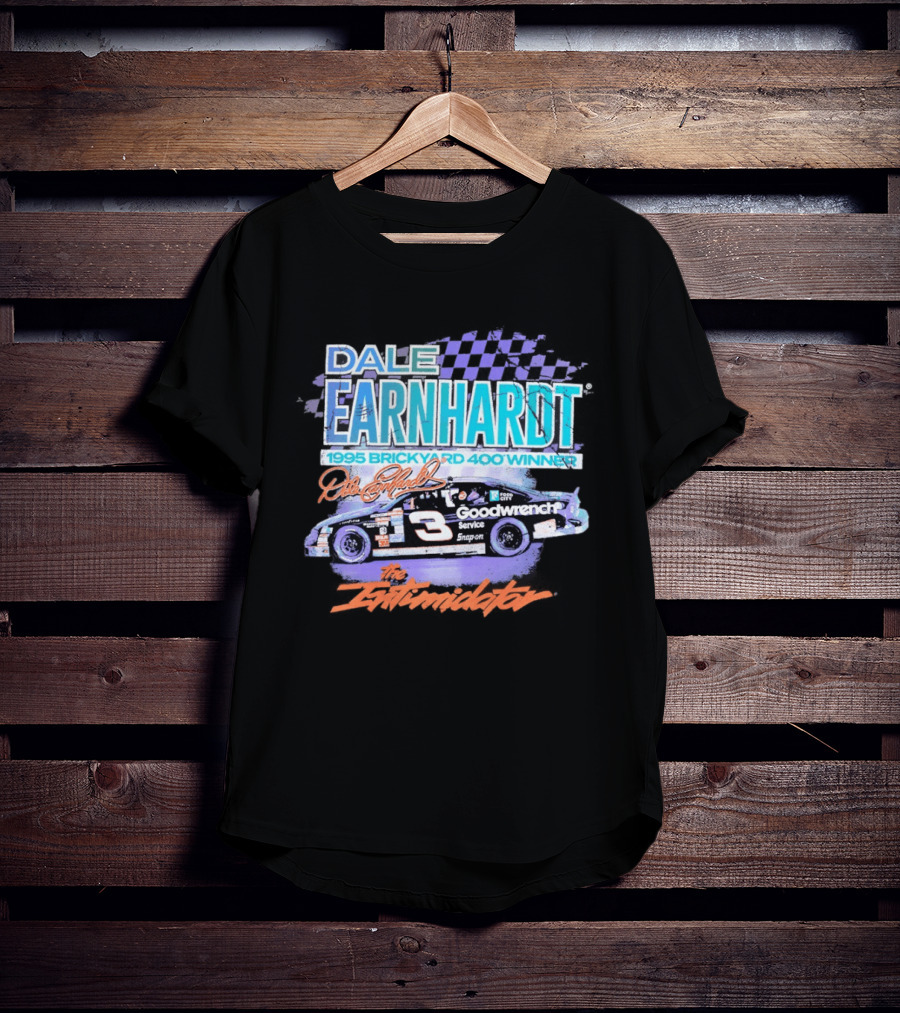 Dale Earnhardt 1995 Brickyard 400 Winner The Intimidator Goodwrench Service T-Shirt