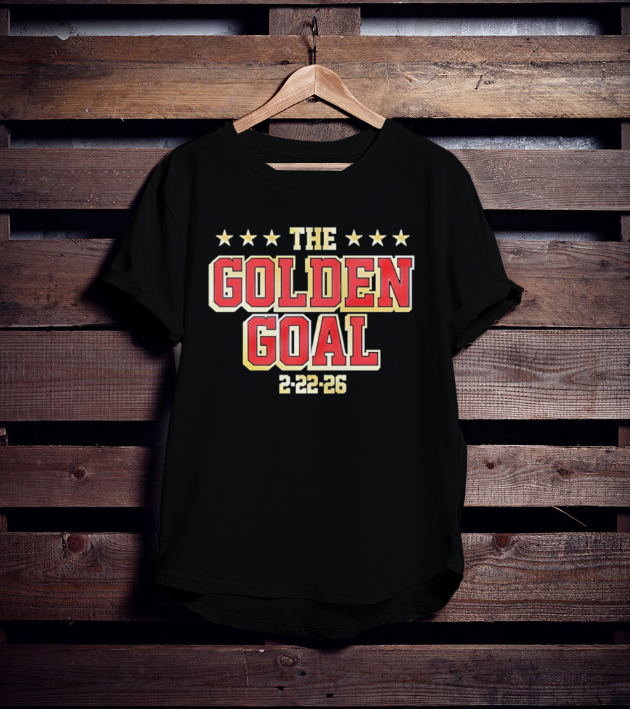 The Golden Goal 2 22 26 USA Hockey Olympic Milano Cortina 2026 Winter Sports T-Shirt