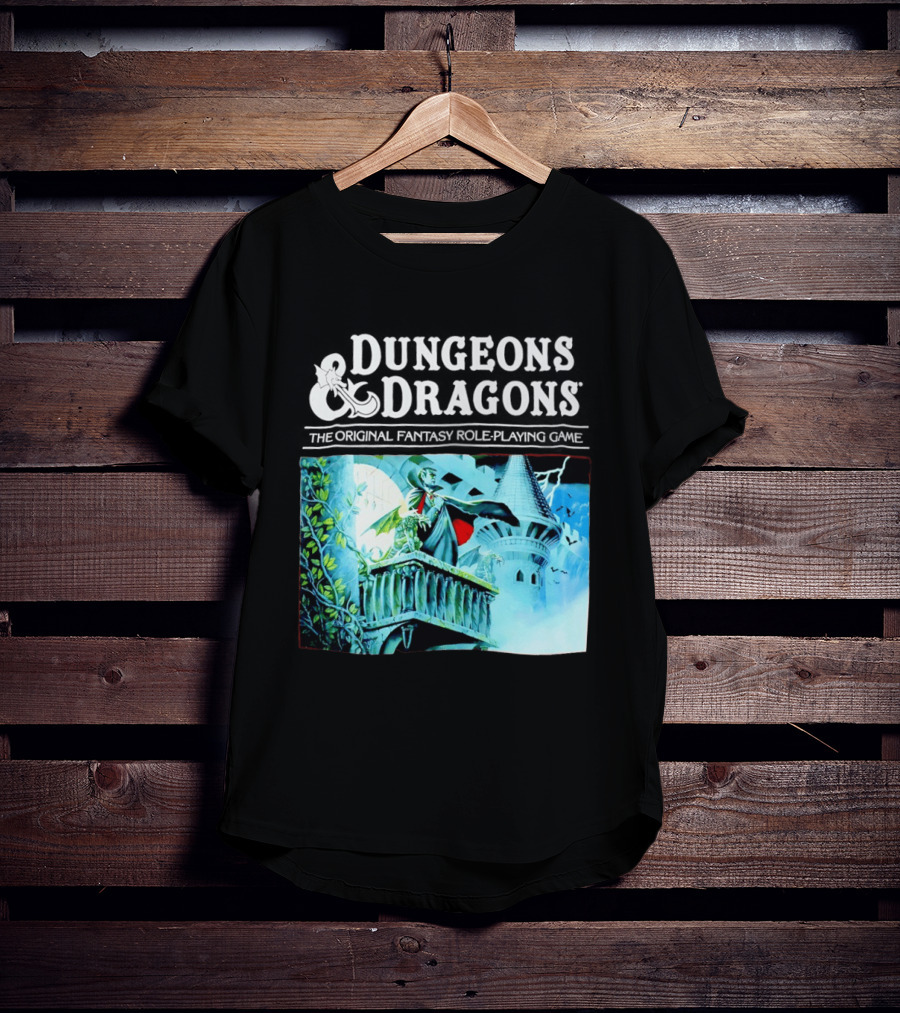Dungeons And Dragons The Original Fantasy Role Playing Game Vampire Castle T-Shirt