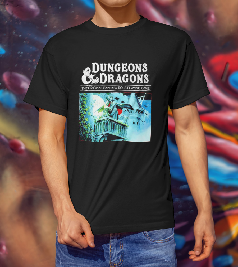 Dungeons And Dragons The Original Fantasy Role Playing Game Vampire Castle T-Shirt