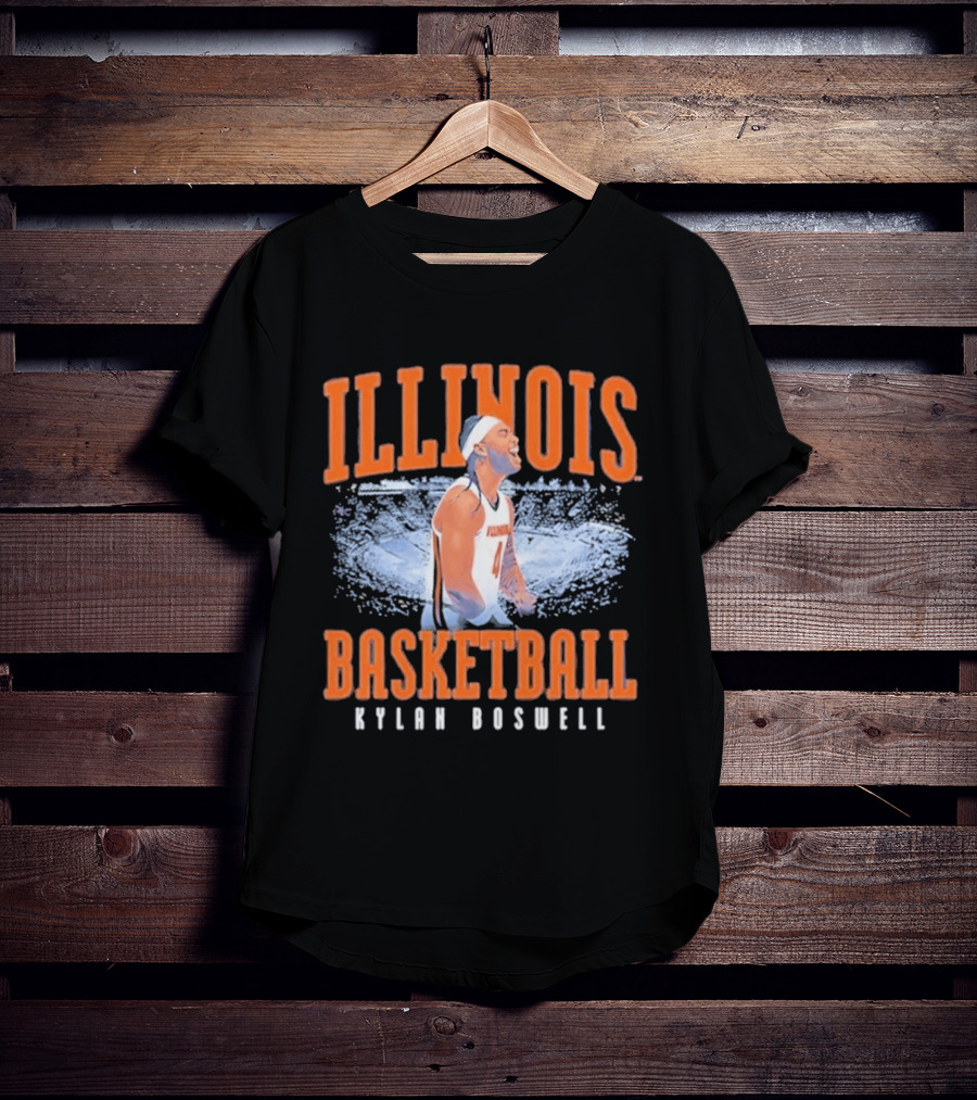 Illinois Basketball Kylan Boswell T-Shirt