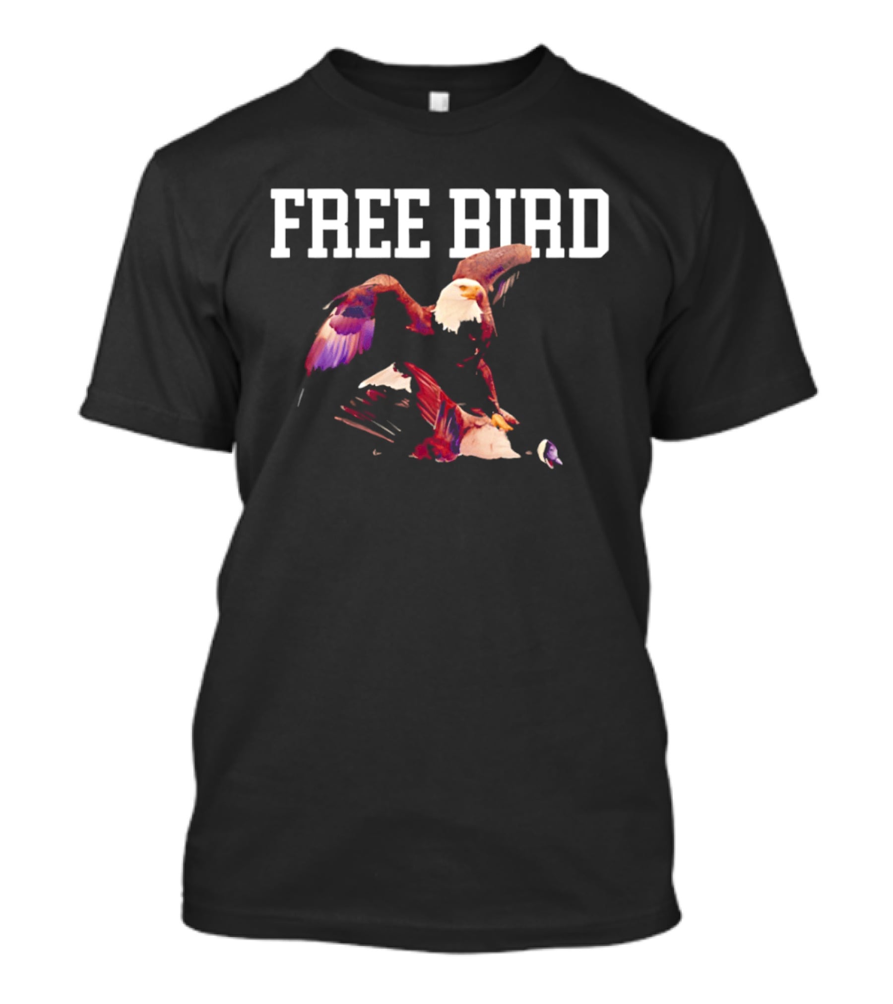 Free Bird USA Olympic Gold Medal Hockey World Champs Legend Eagle T-Shirt