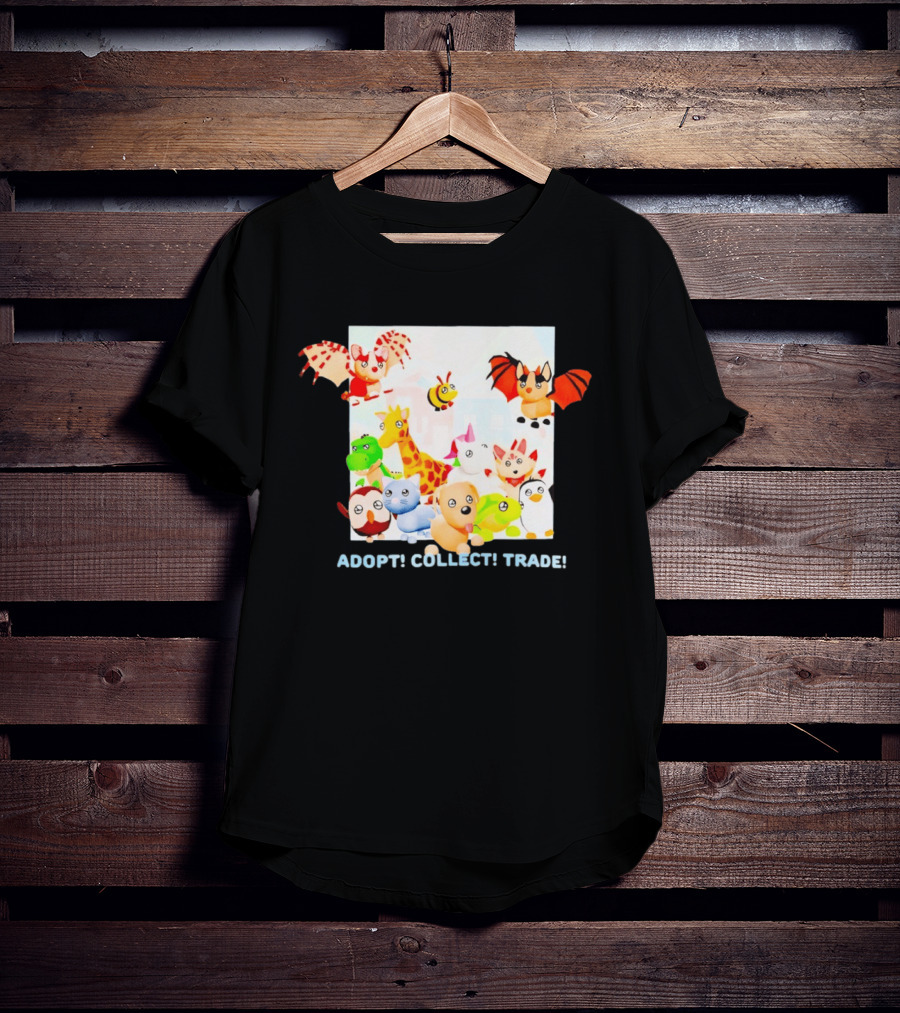 Adopt Me Collectible Pets Game Characters Adopt Collect Trade T-Shirt