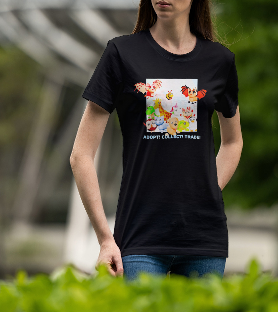 Adopt Me Collectible Pets Game Characters Adopt Collect Trade T-Shirt