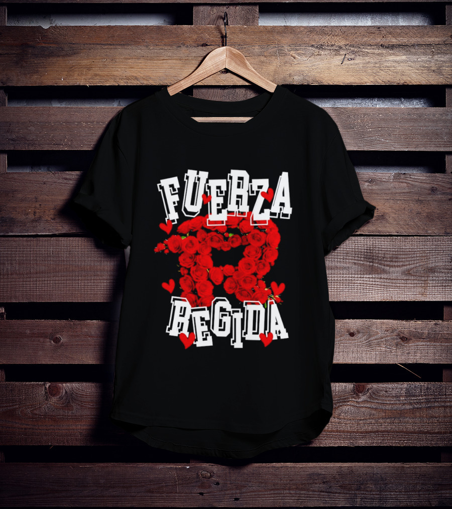 Fuerza Regida Red Rose Hearts T-Shirt