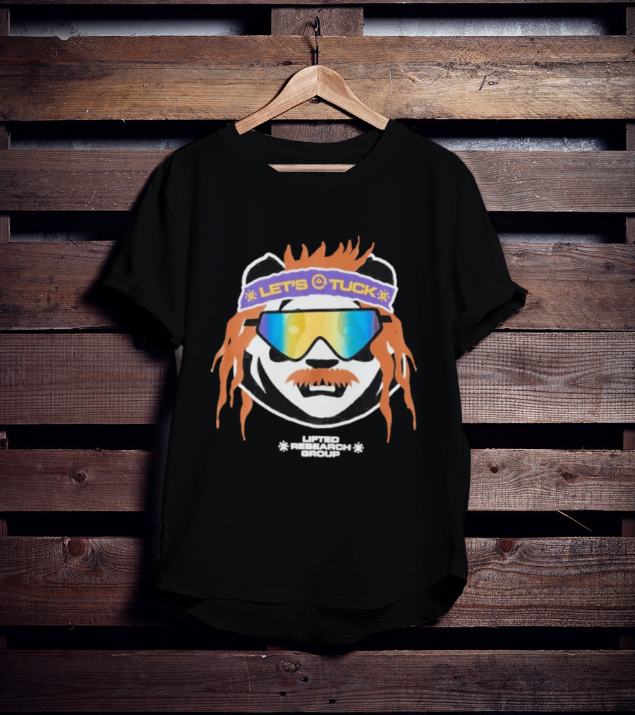 Lifted Research Group Let's Tuck Panda Snowboarding Sunglasses T-Shirt