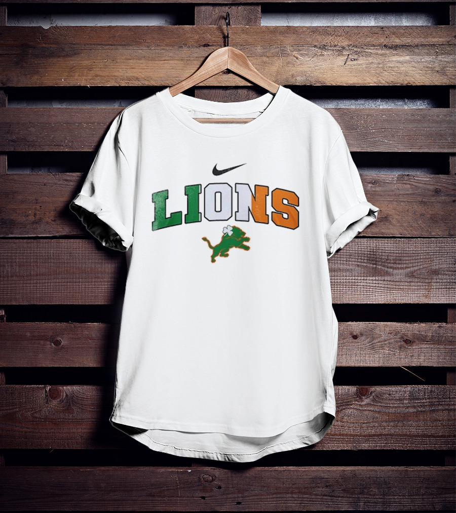 Detroit Lions Nike Irish St Patrick's Day T-Shirt