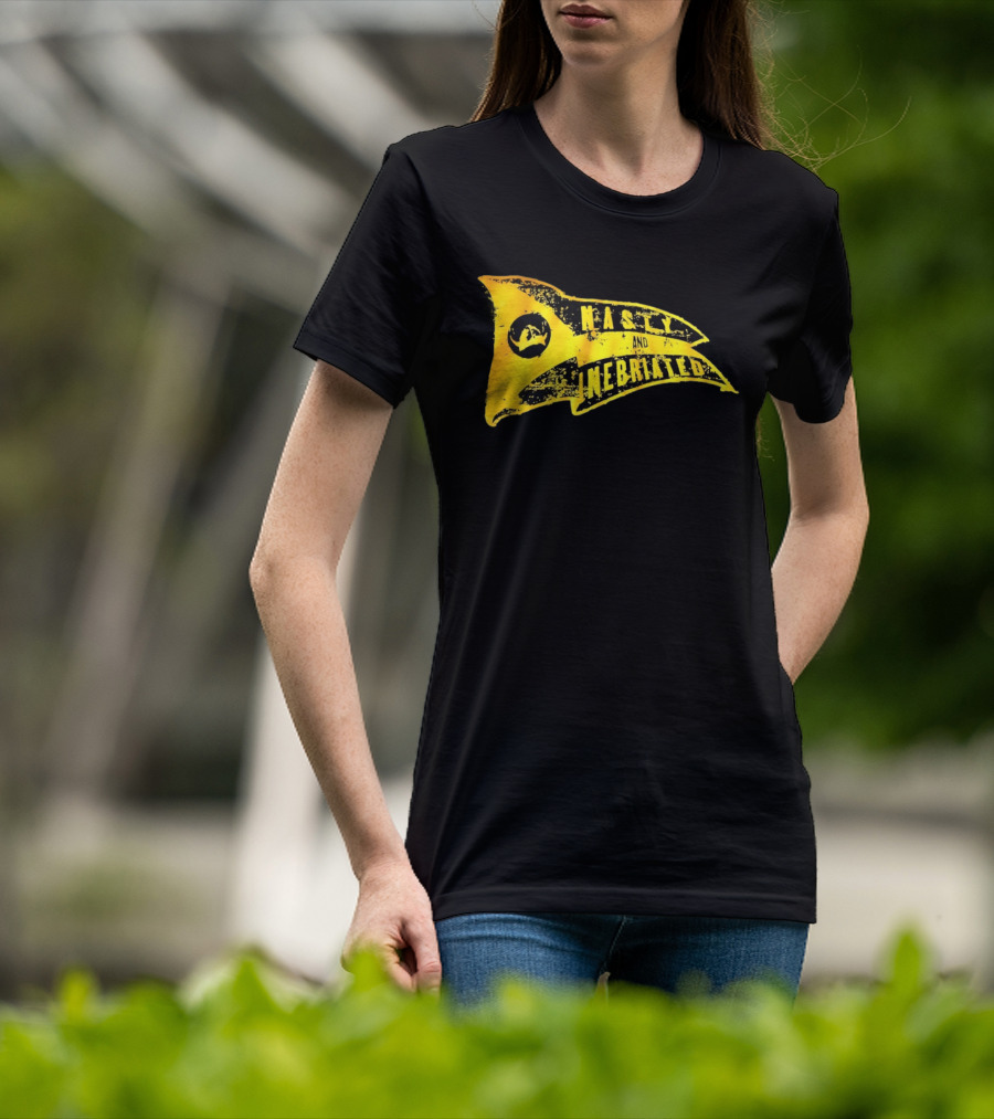 Nasty And Inebriated Pirate Flag Banner T-Shirt