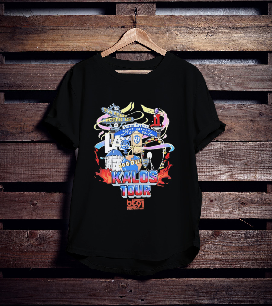 LA Kalos Tour Rodeo Drive Santa Monica Yacht Harbor 87 Vintage 90s 00ohh T-Shirt
