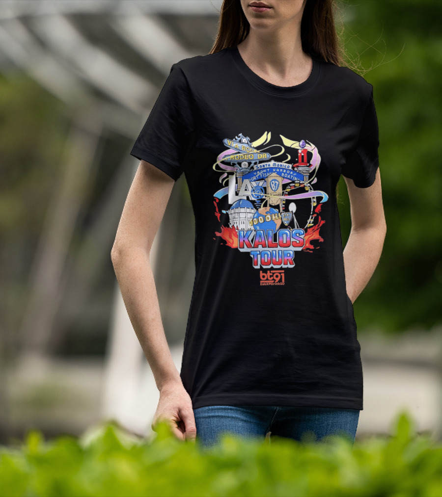 LA Kalos Tour Rodeo Drive Santa Monica Yacht Harbor 87 Vintage 90s 00ohh T-Shirt
