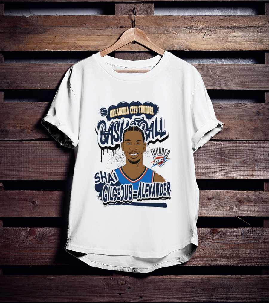 Oklahoma City Thunder Shai Gilgeous Alexander Basketball Thunder T-Shirt