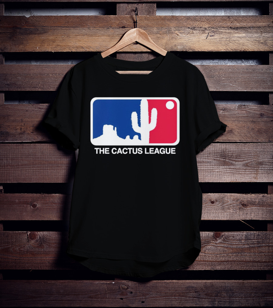 The Cactus League Baseball Logo Desert Cactus And Mesa Sun T-Shirt