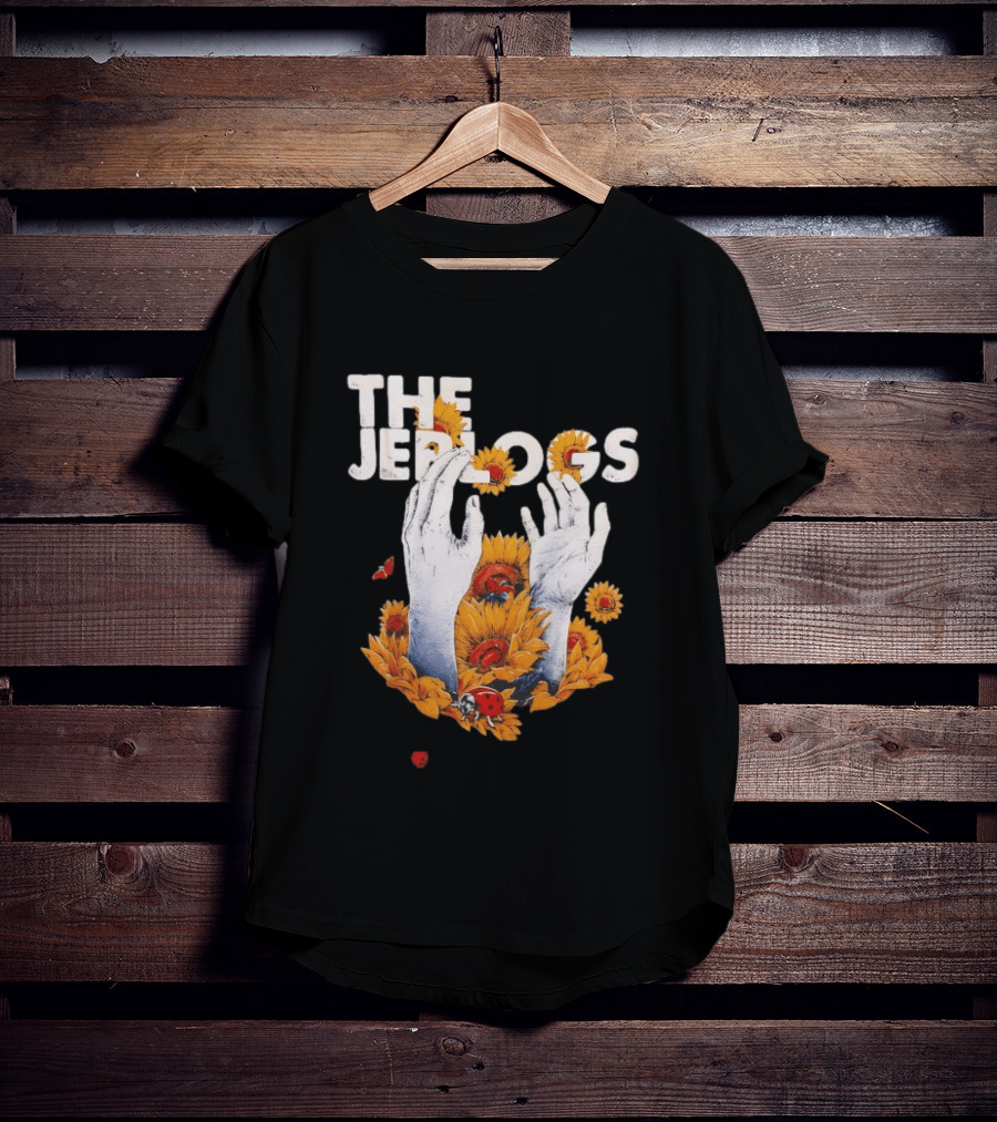 The Jep Logs Sunflowers And Ladybugs Blossoming Hands T-Shirt