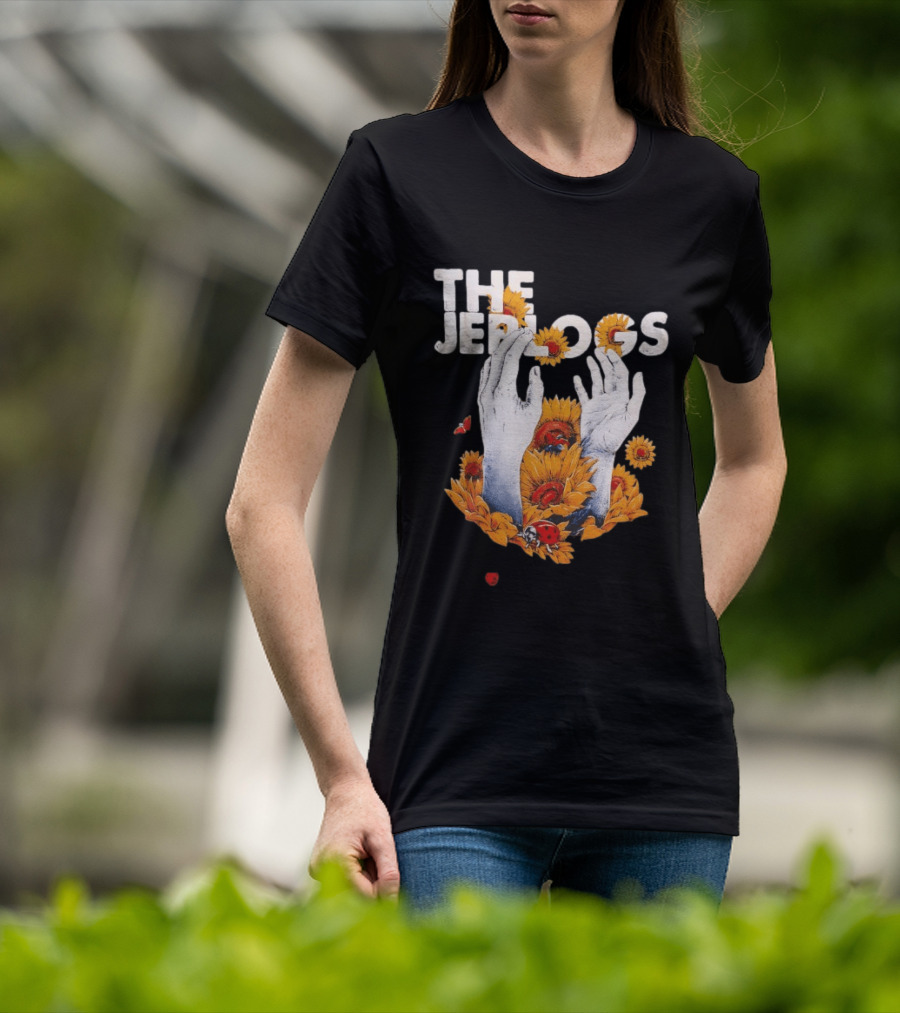 The Jep Logs Sunflowers And Ladybugs Blossoming Hands T-Shirt