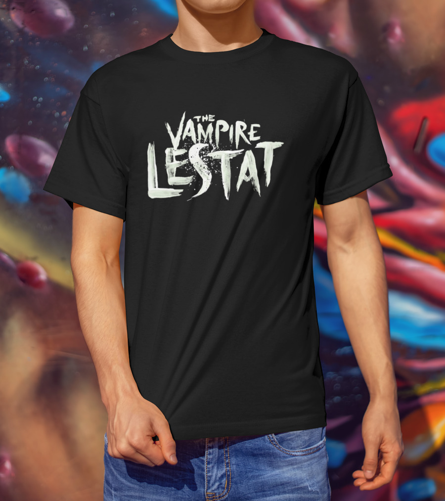 The Vampire Lestat Text Art With Distressed Brushstroke T-Shirt