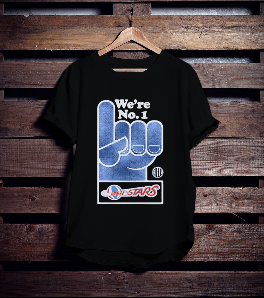 Utah Stars 1971 ABA Champs We're No 1 Foam Finger T-Shirt