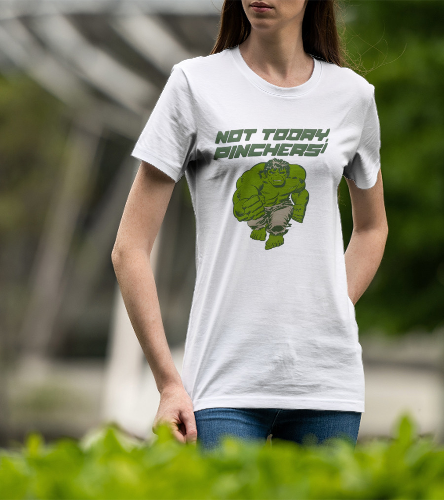Not Today Pinchers Hulk Comic Style Hulk St Patrick's Day T-Shirt