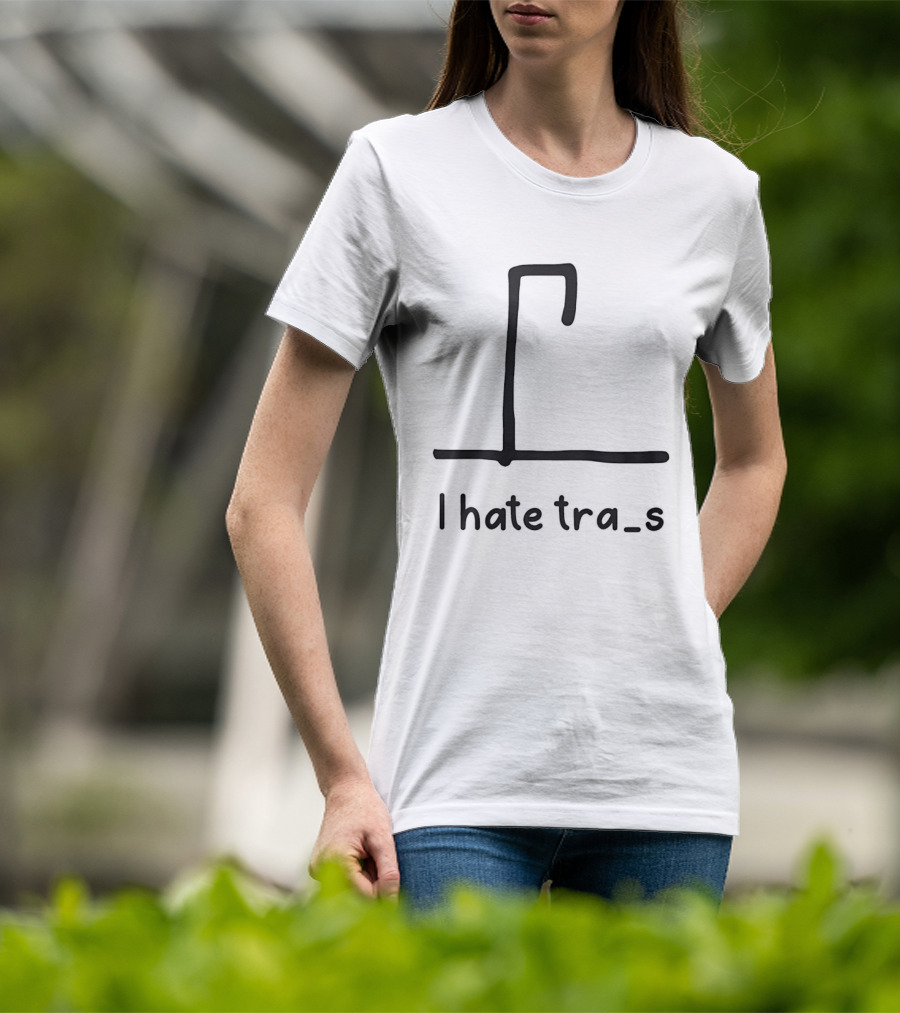 I Hate Trains Puzzle Hangman Game T-Shirt