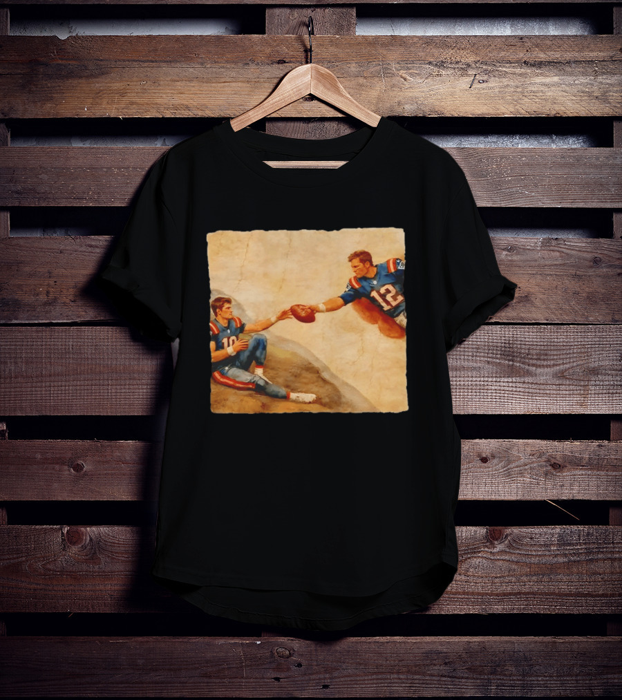 New England Patriots Tom Brady Drake Maye Meme Football T-Shirt