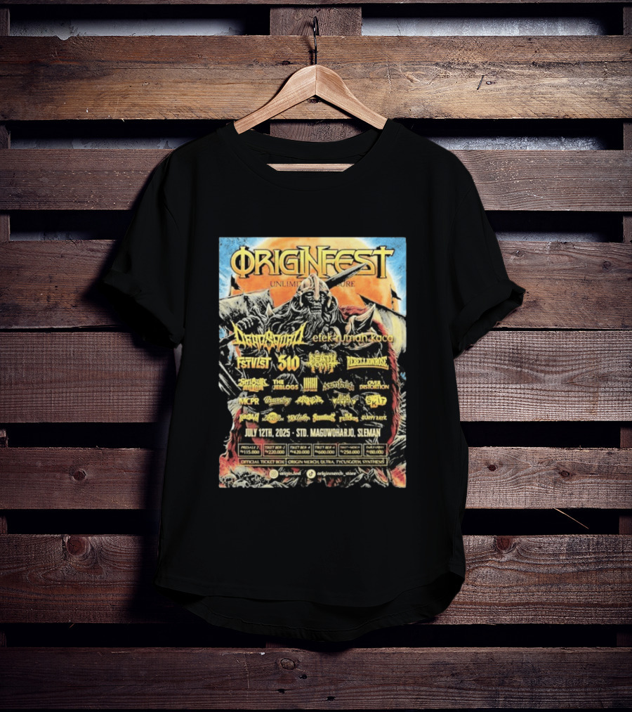 Origin Fest Unlimited Pressure 2025 Dragon Spirit July 12 Sleman Maguwoharjo Stadium T-Shirt