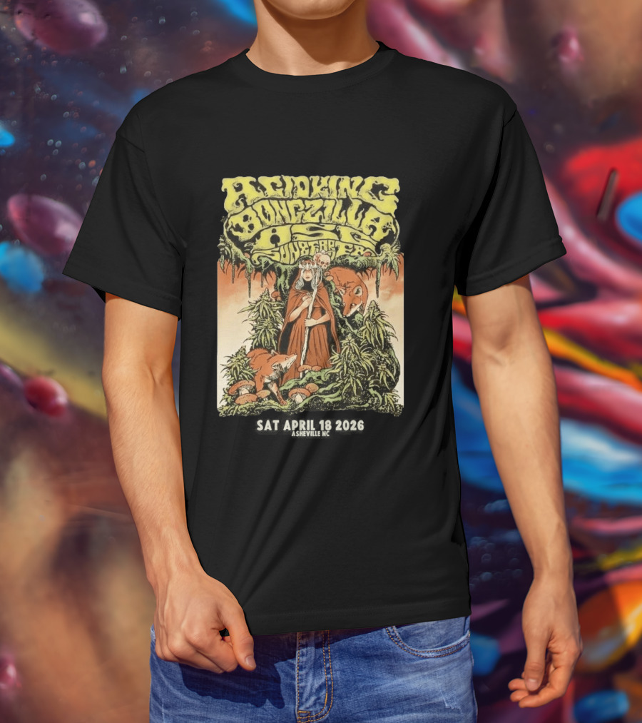 Acid King Bongzilla Weedeater Asheville April 18 2026 T-Shirt